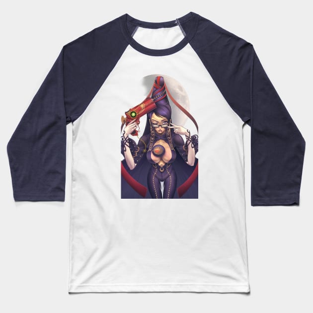 Bayonetta Baseball T-Shirt by DasGnomo